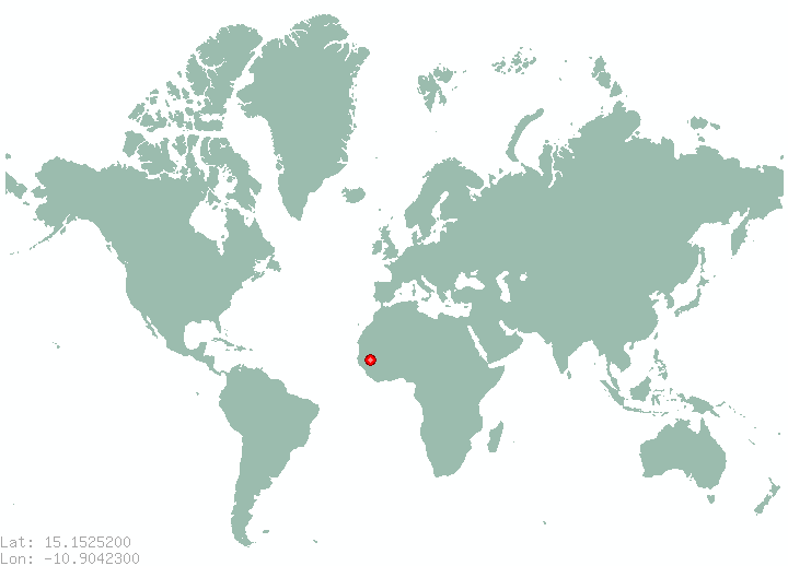 Binndiamou in world map