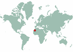 Bir Moghrein in world map